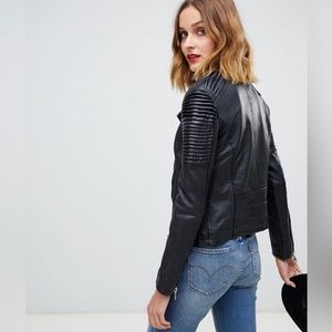 Barney’s Leather Moto Jacket
